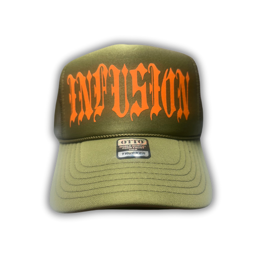 Olive Trucker Hat