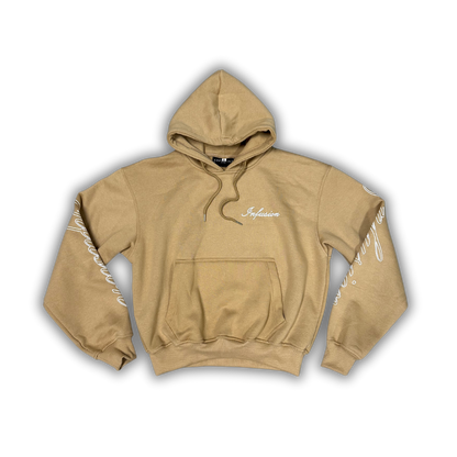 TAN SKELETON HOODIE